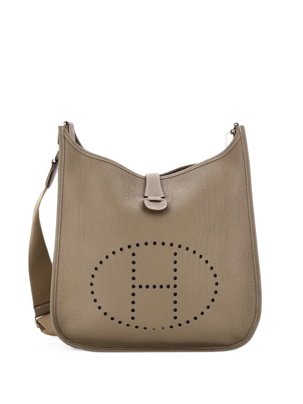Hermès Pre-Owned Evelyne Bag Gen III Clemence GM crossbody bag - Grigio