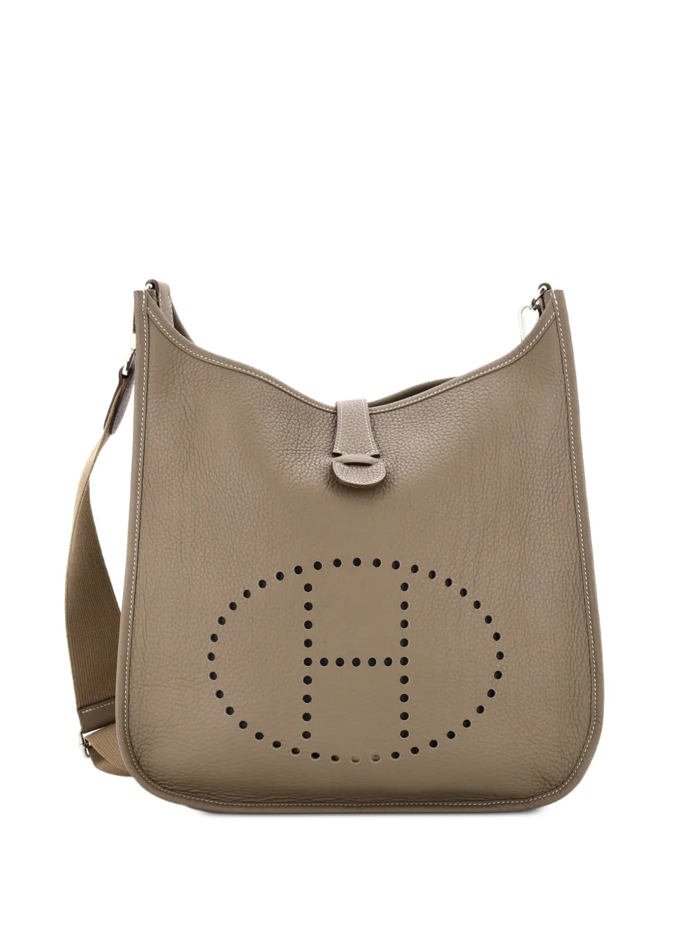 Hermès Pre-Owned Evelyne Bag Gen III Clemence GM crossbody bag - Grey