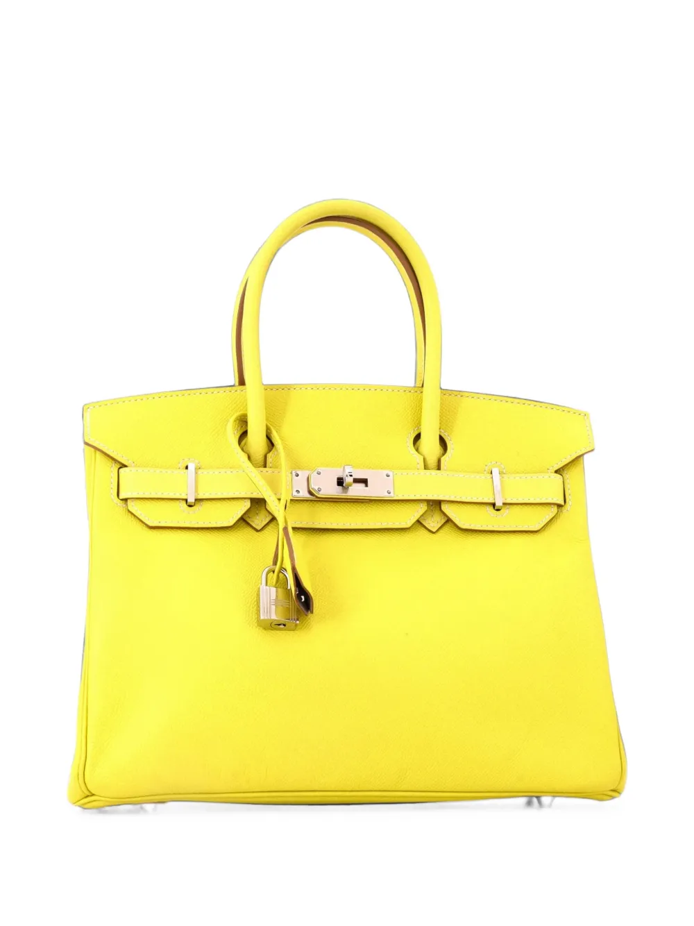 Hermès Pre-Owned Candy Birkin Bag Epsom 30 satchel - Giallo