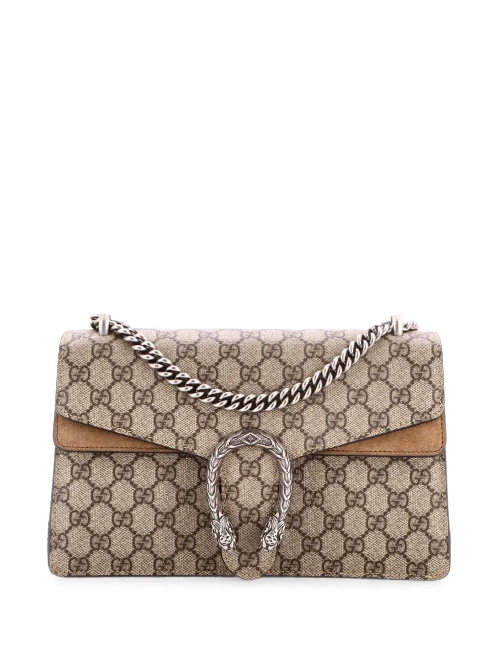 Gucci Pre-Owned Kleine GG Dionysus Schultertasche aus beschichtetem Canvas - Braun