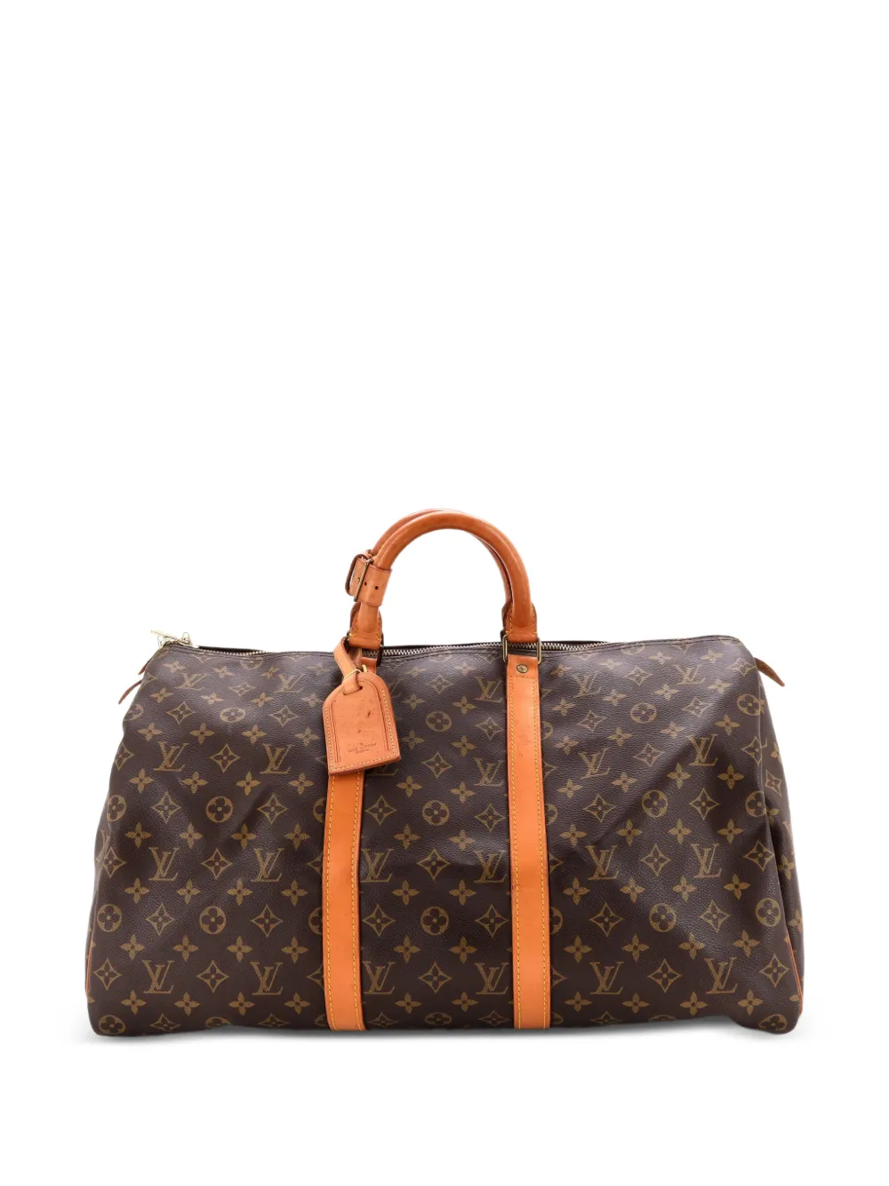 Louis Vuitton Pre-Owned Keepall Bag Monogram Canvas 50 travel bag - Brown