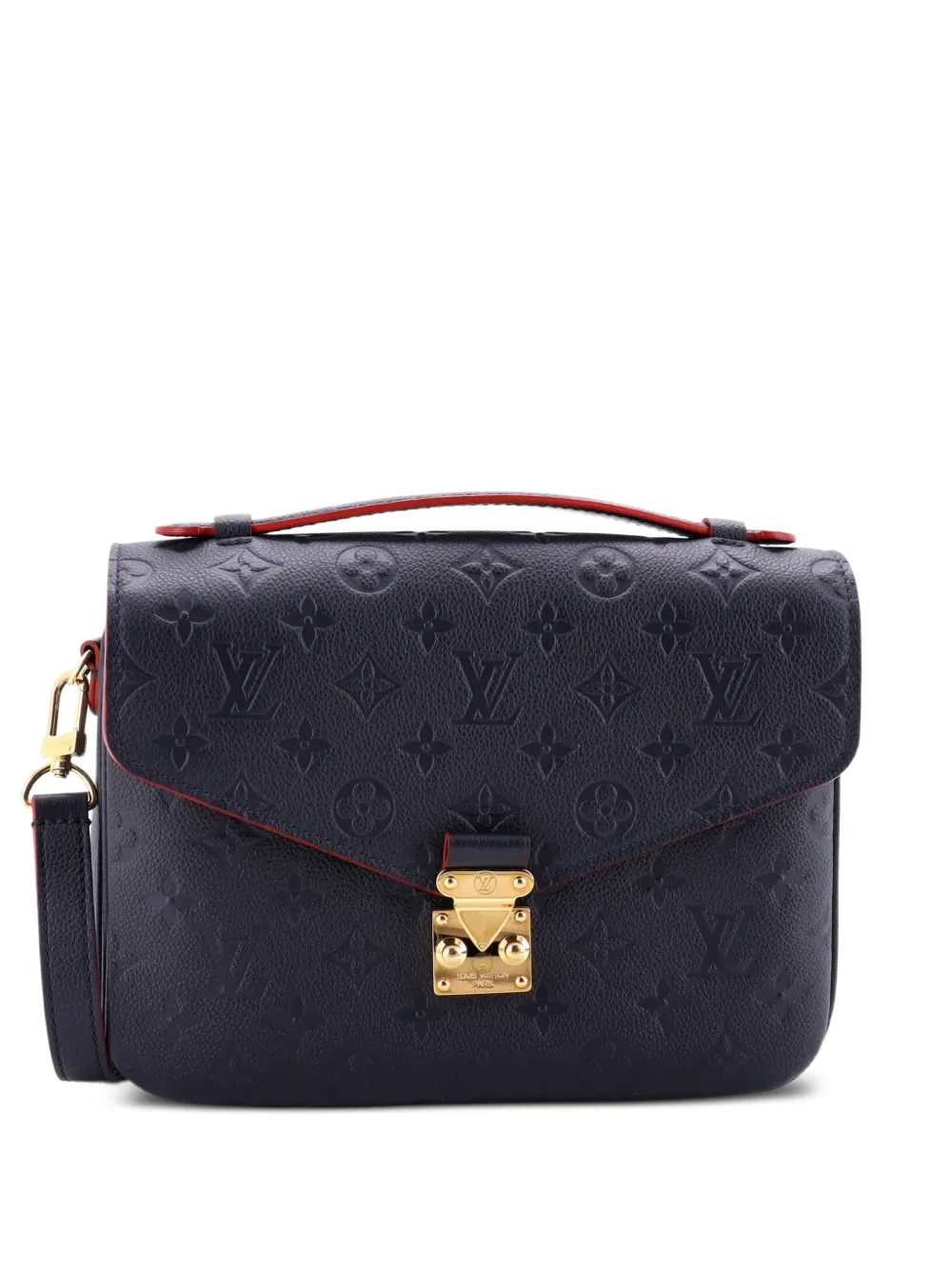 Louis Vuitton Pre-Owned Pochette Metis Monogram Empreinte Giant Umhängetasche - Blau