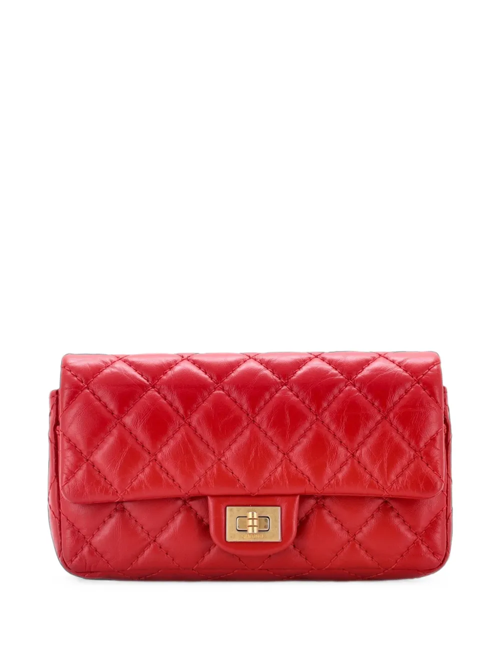 CHANEL Pre-Owned Reissue 2.55 Quilted Aged Calfskin belt bag - Rosso