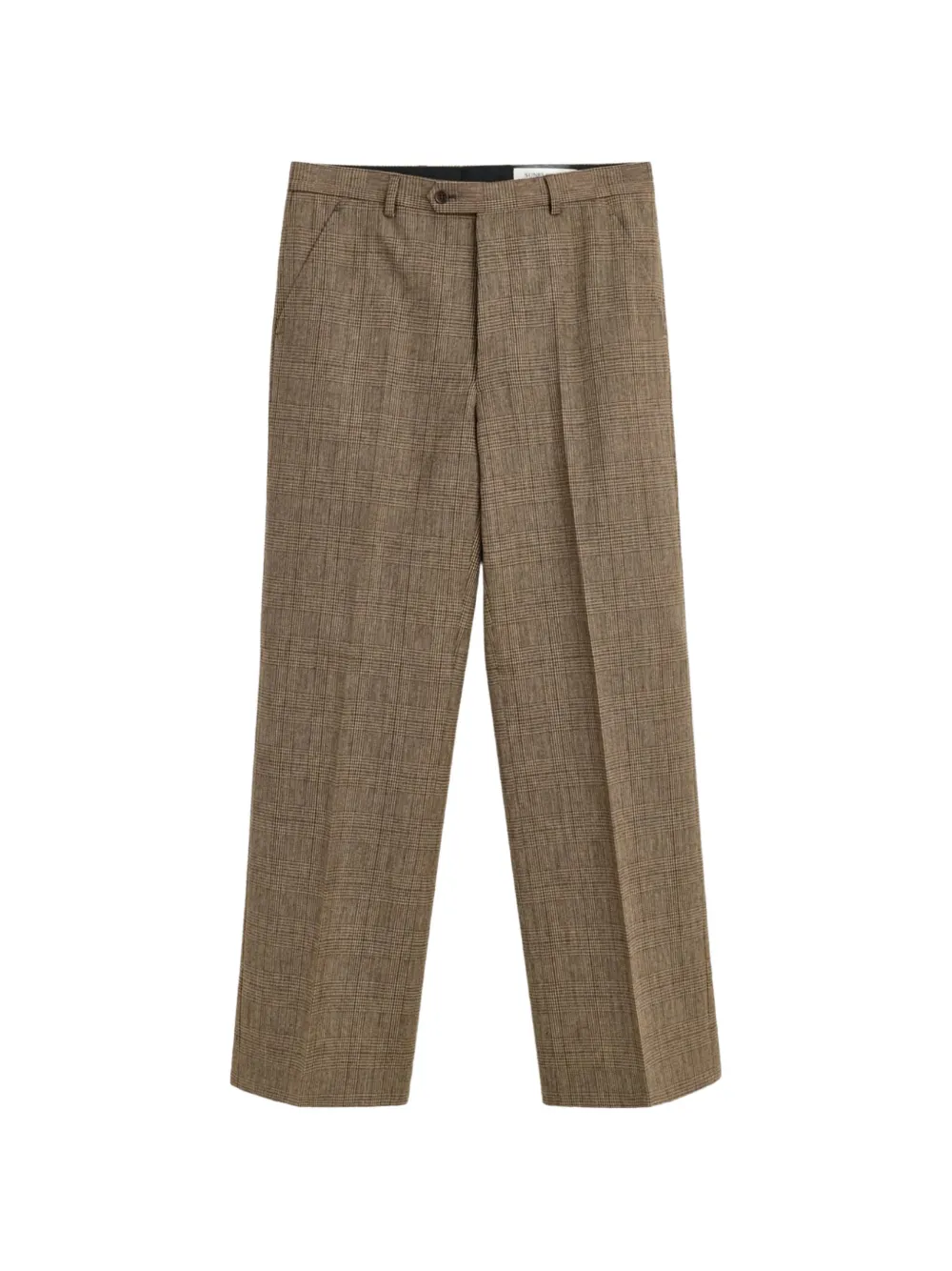 Sunflower bridge wool check trousers - Marrone