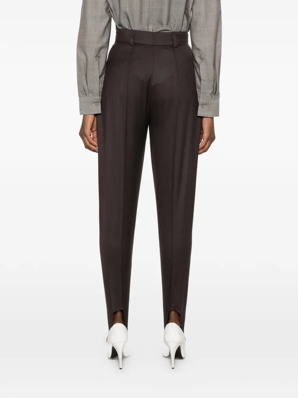 Stella McCartney Stirrup wollen broek Bruin