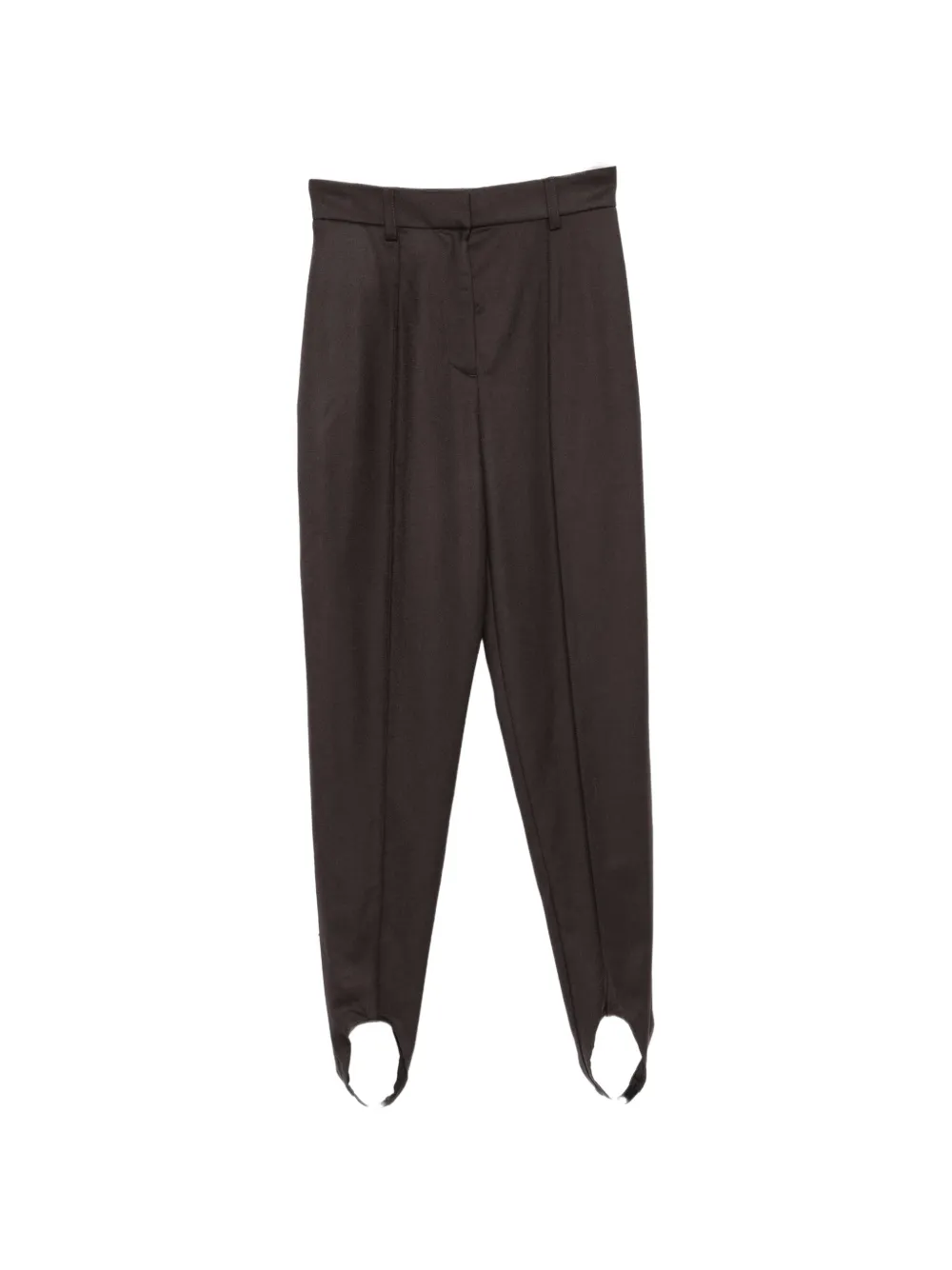 Stella McCartney Stirrup wool trousers - Marrone