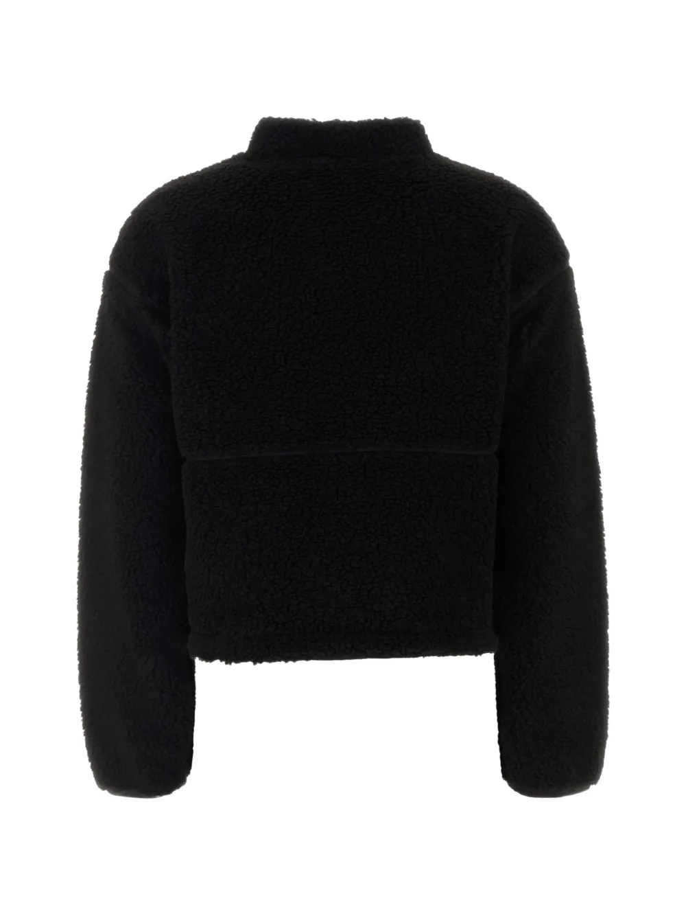 The North Face Jack met teddytextuur en rits Zwart