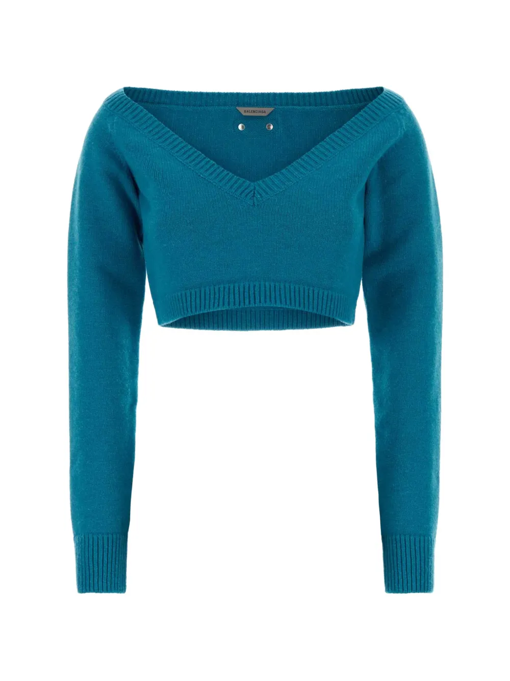 Balenciaga cropped V-neck sweater