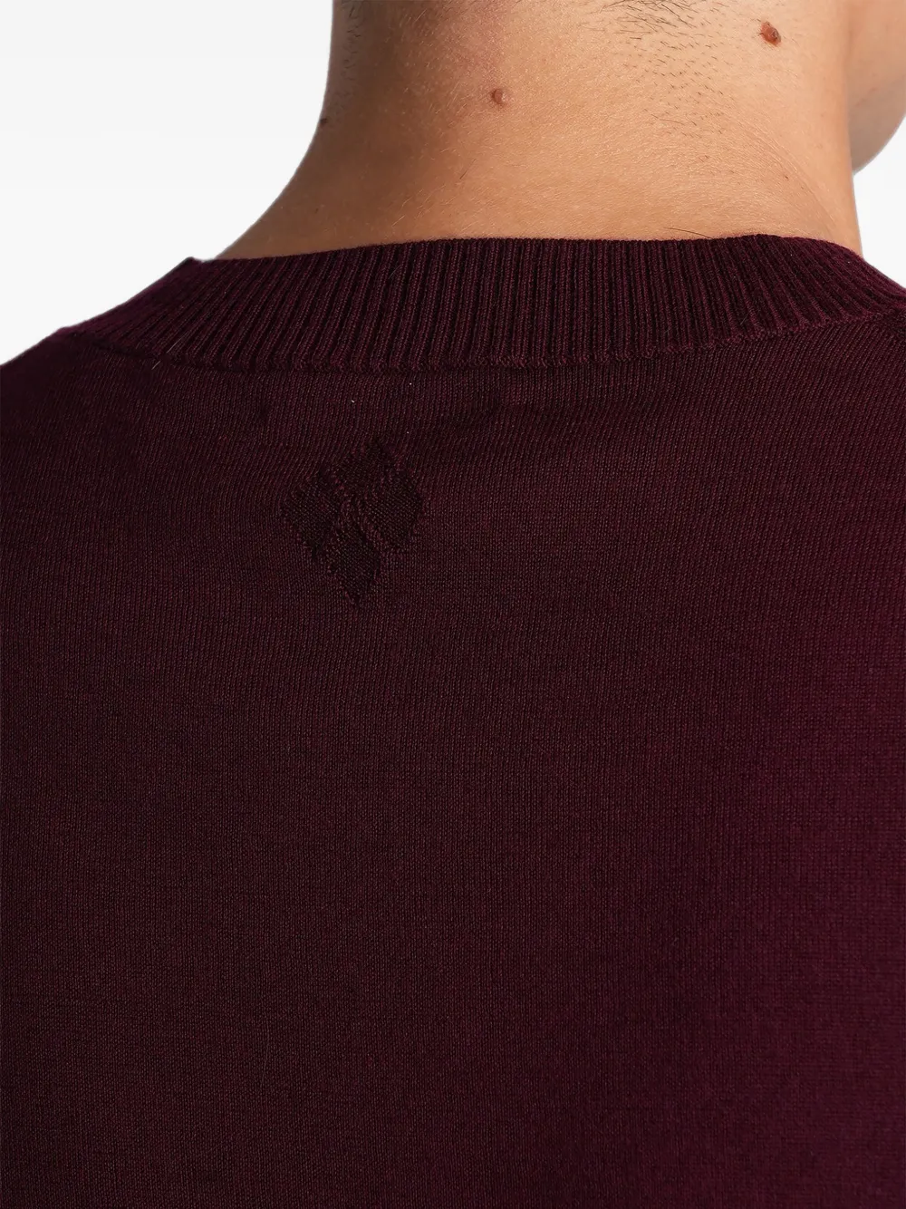 Ballantyne Wollen T-shirt Rood