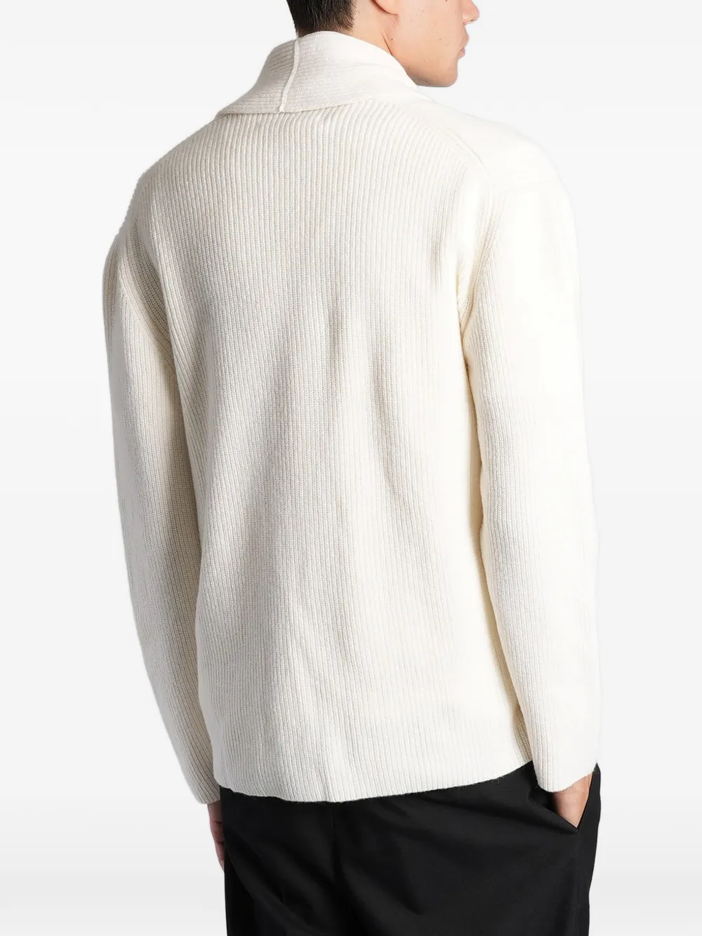 Ballantyne Vest met sjaalkraag Beige