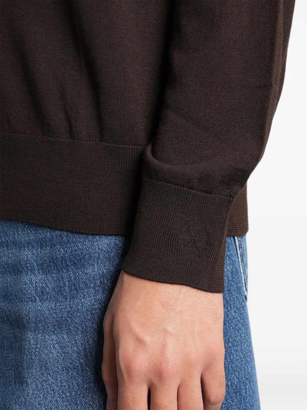 Ballantyne Poloshirt met lange mouwen Bruin