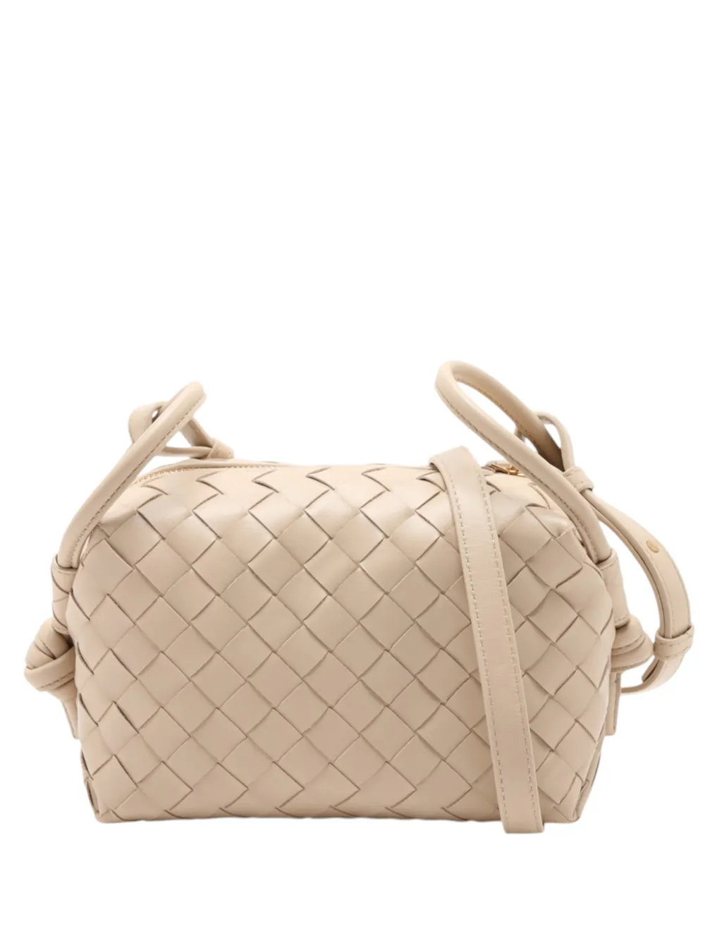Bottega Veneta Pre-Owned 2012-2026 Lambskin Intrecciato Loop Top Handle Bag satchel - Toni neutri