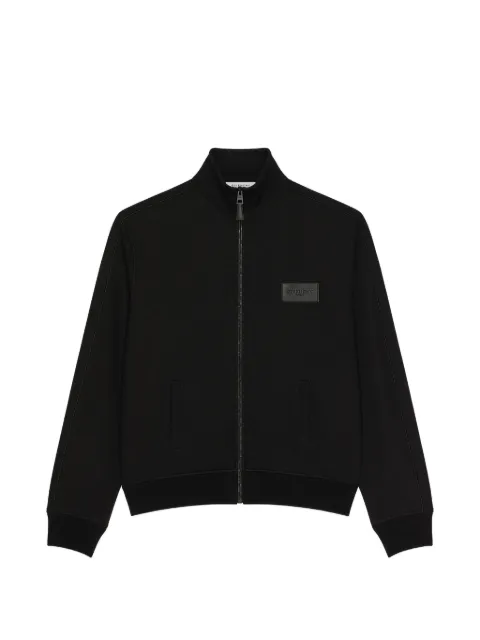 Givenchy logo-patch zip-up sweatshirt