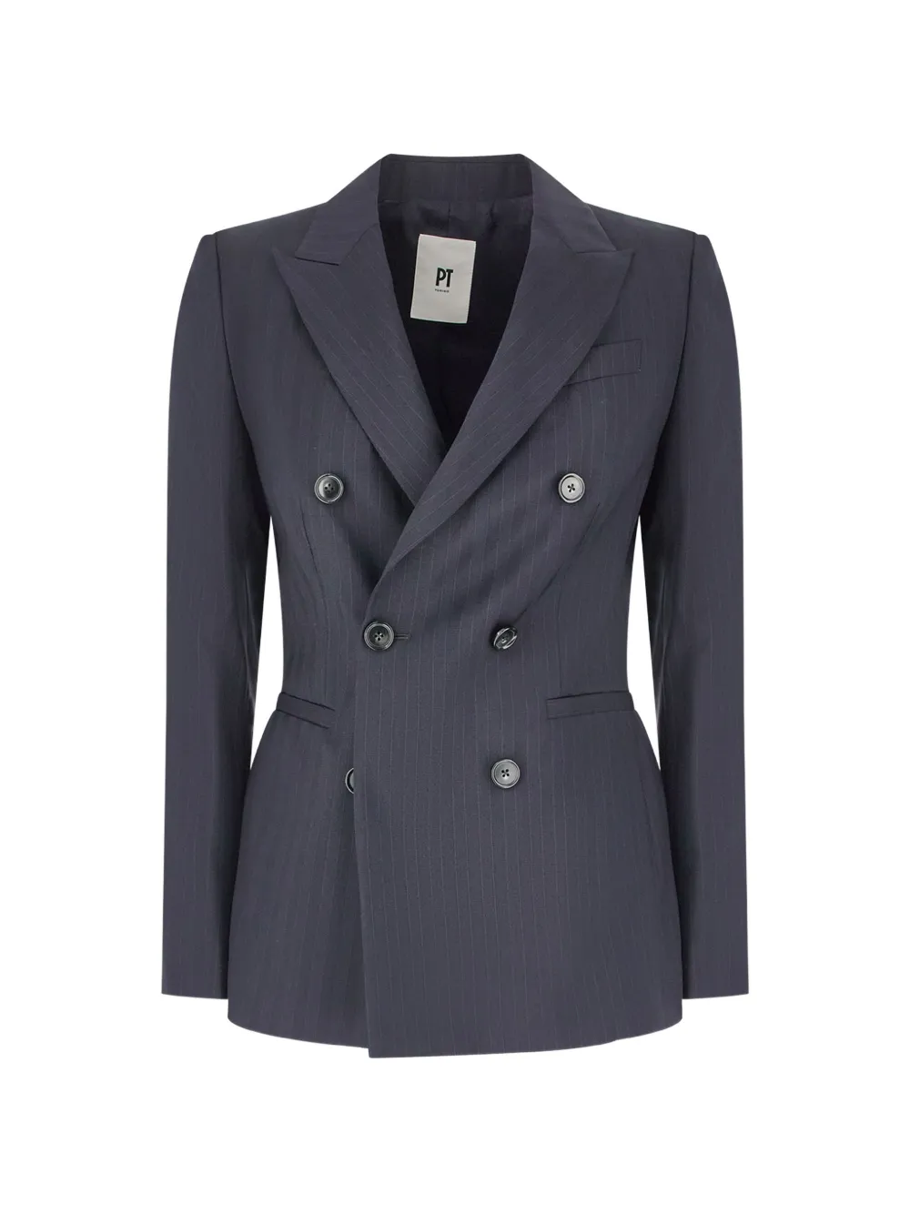 PT Torino pinstripe double-breasted blazer - Blue
