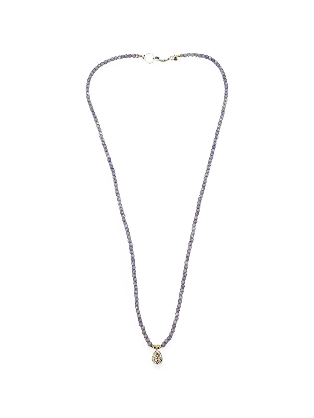 Madison faceted-beaded charm necklace