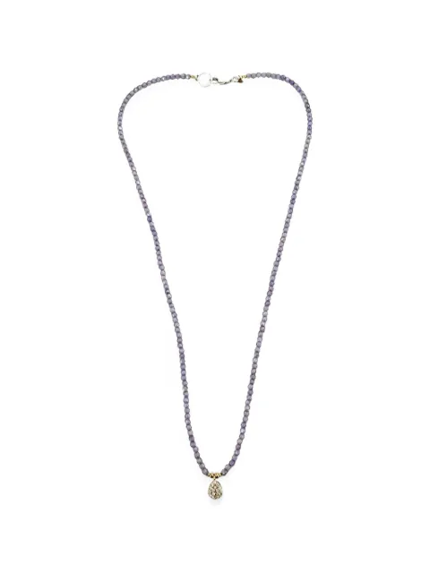 Madison faceted-beaded charm necklace