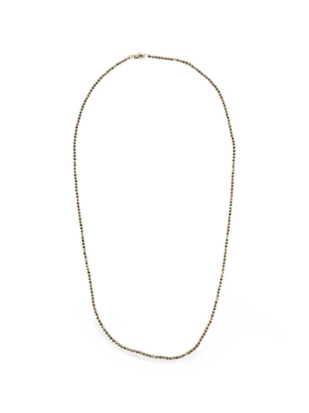 Madison beaded pyrite necklace
