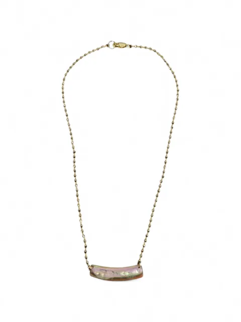Madison abalone bar pendant necklace