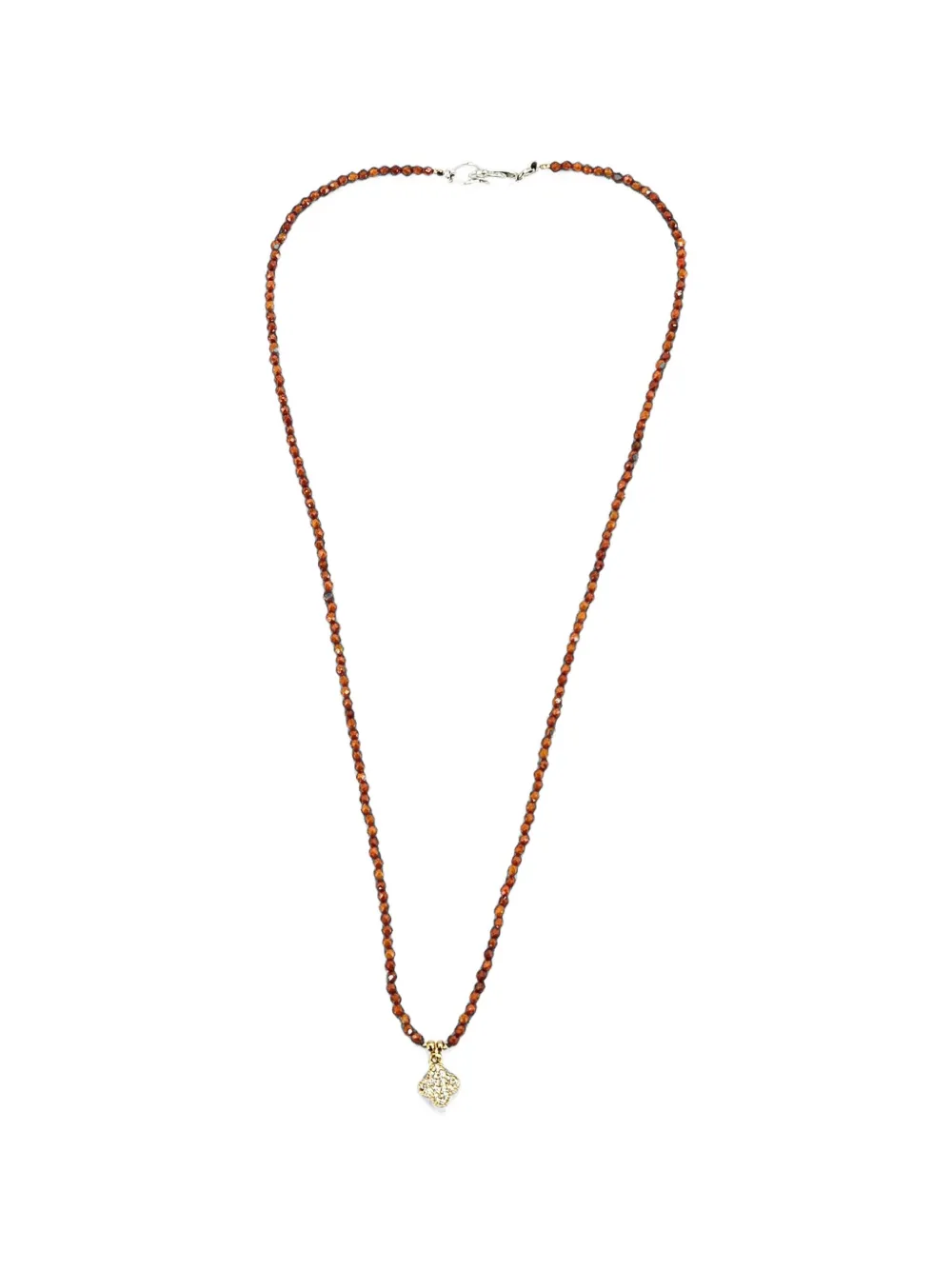 Madison clover faceted beaded necklace
