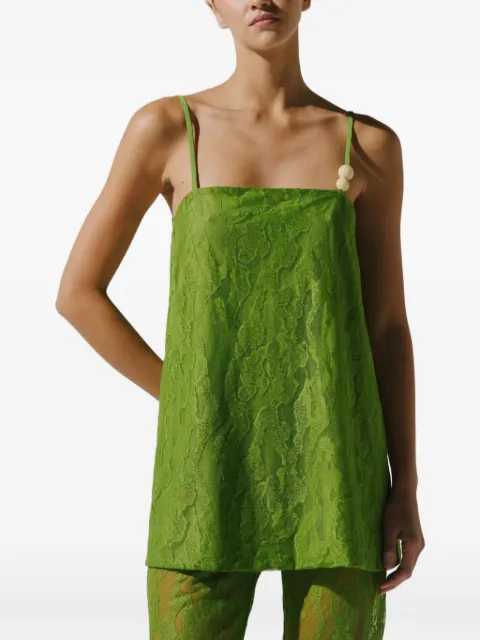 Baobab Porto resin-embellished lace top