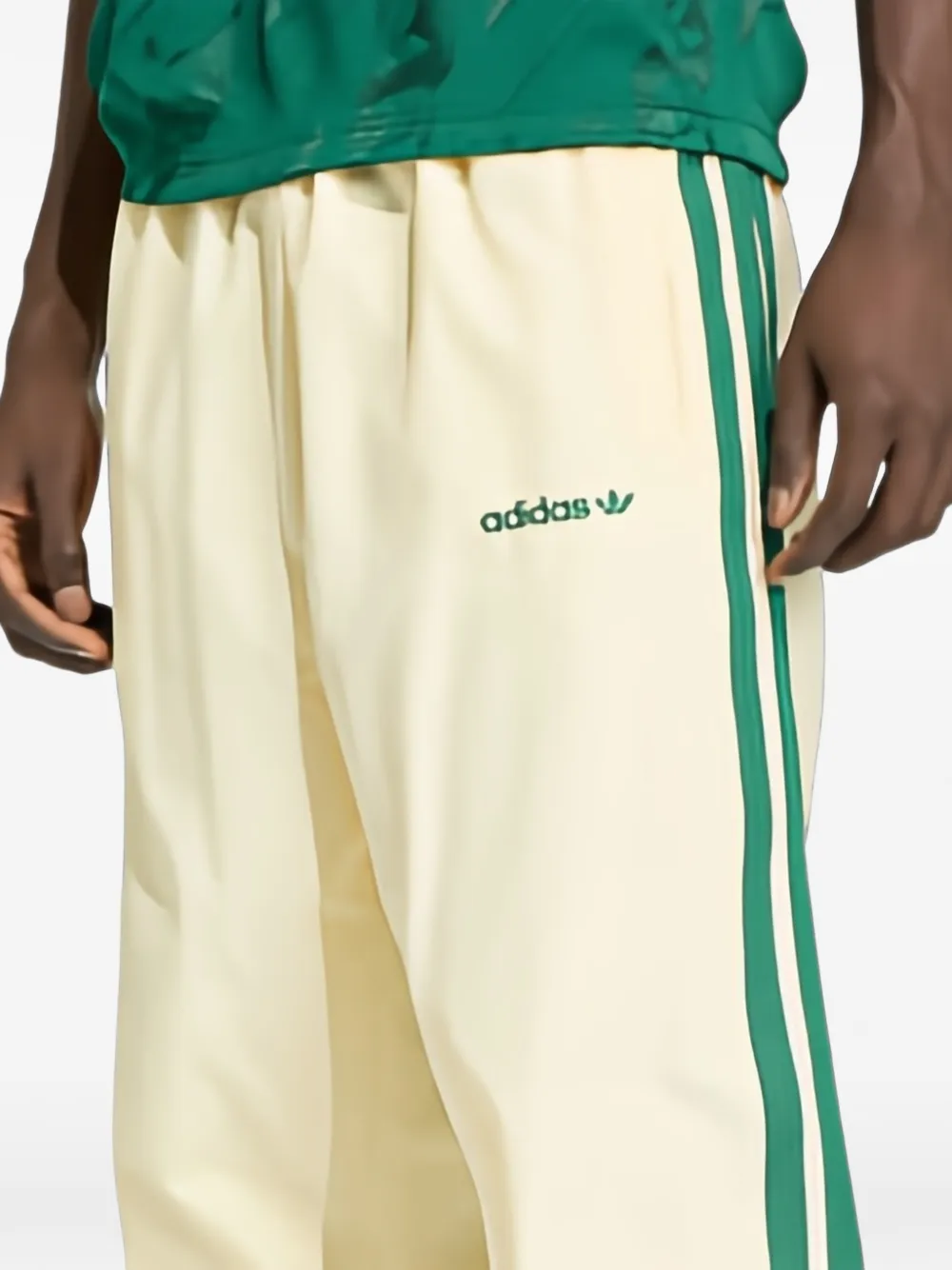 adidas Cutline trainingsbroek met zijstreep Beige