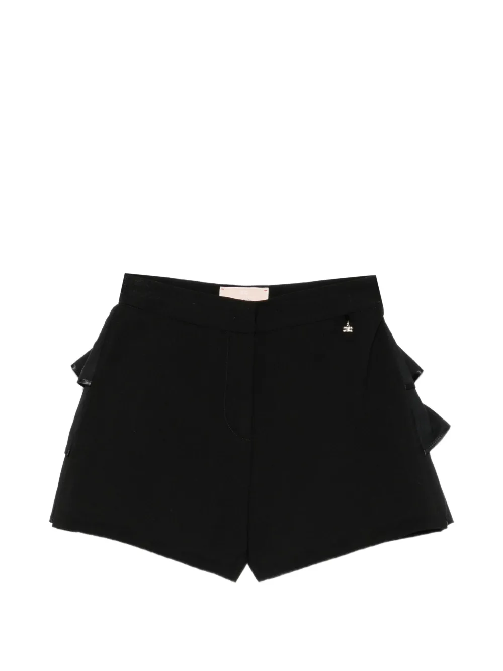 Elisabetta Franchi La Mia Bambina short à volants - Noir Elisabetta Franchi La Mia Bambina short à volants - Noir