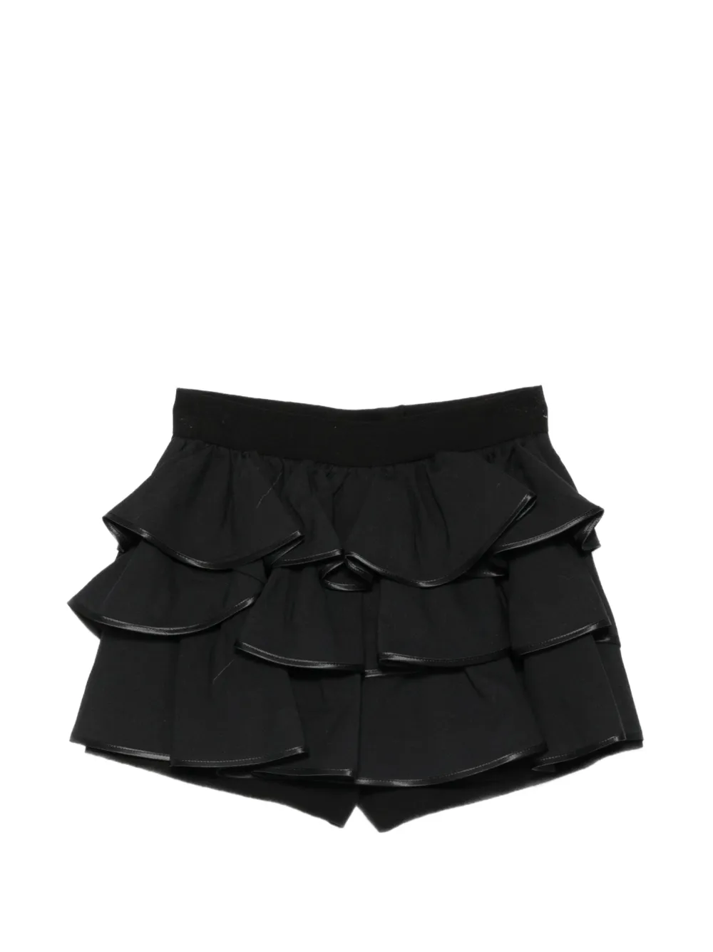 Elisabetta Franchi La Mia Bambina Shorts met ruches Zwart