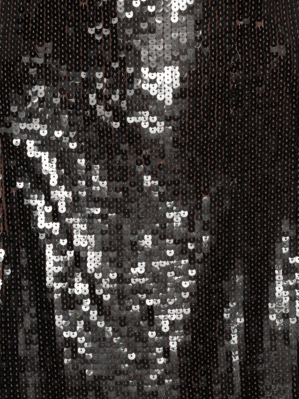 ROTATE BIRGER CHRISTENSEN Flared midi-jurk met pailletten Bruin