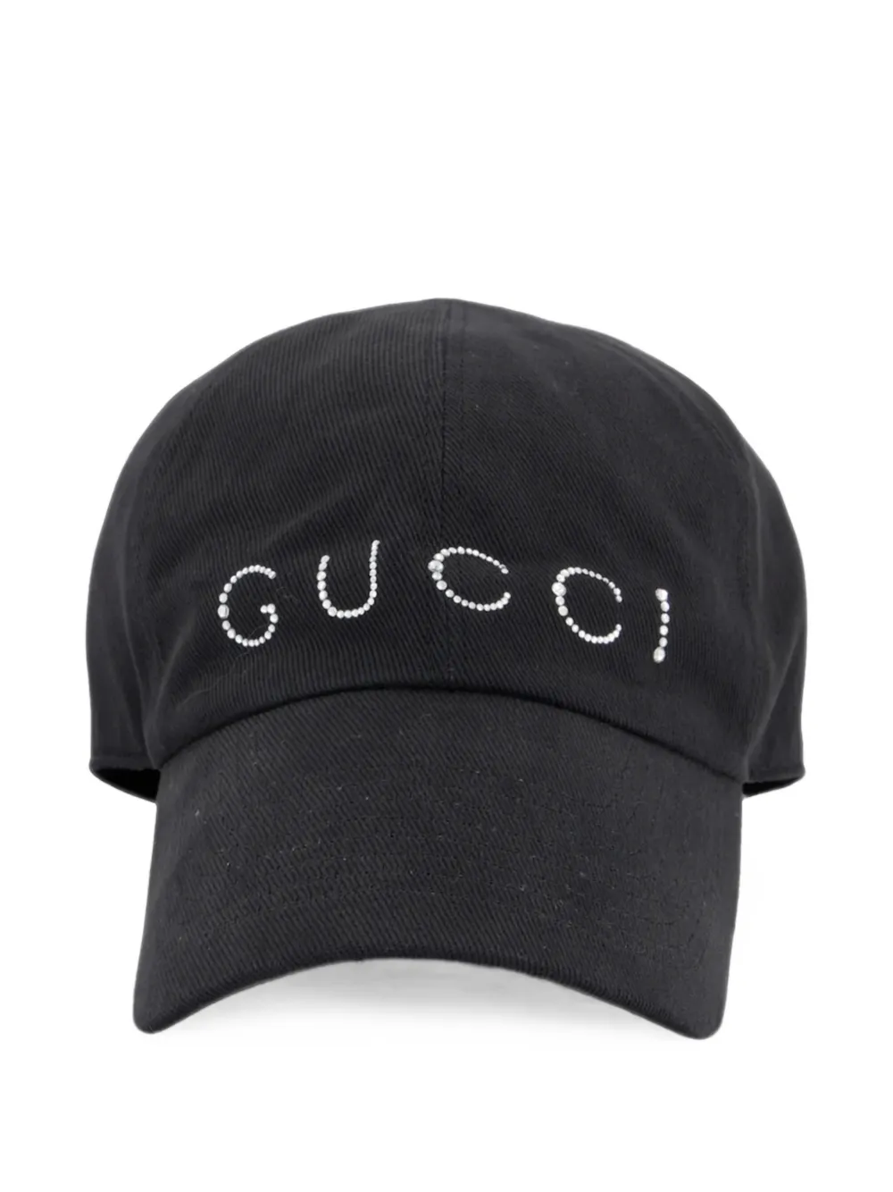 Gucci Verfraaide honkbalpet Zwart