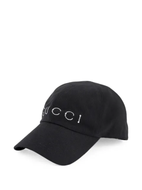 Gucci embellished logo baseball cap