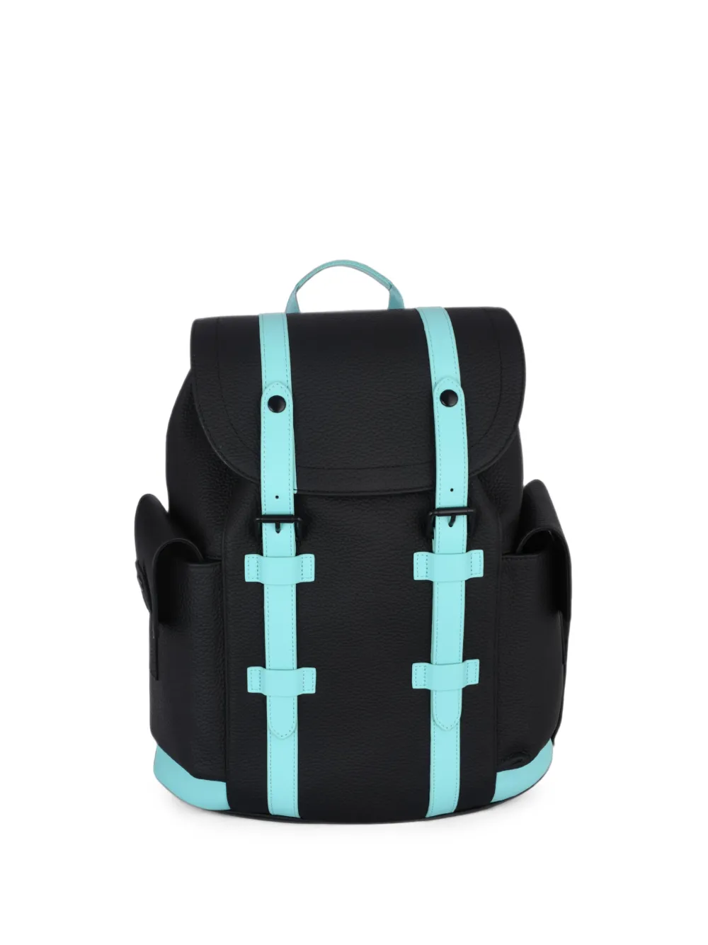 BUSCAR 1 buckle-fastening pebbled backpack - Nero