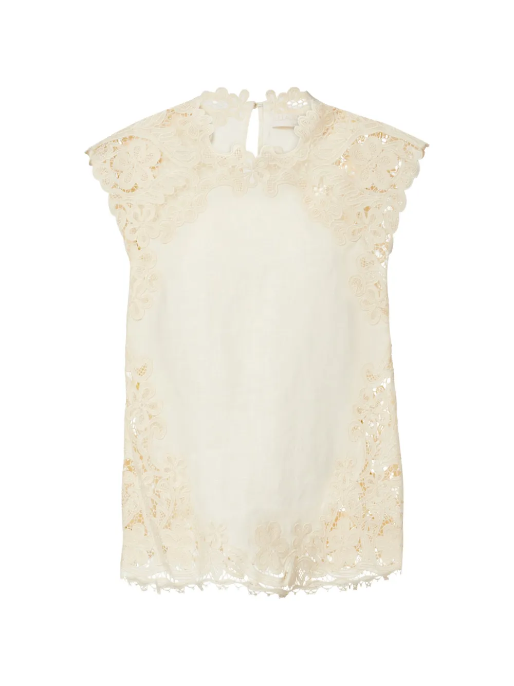 Ulla Johnson Amelie guipure lace-trim top