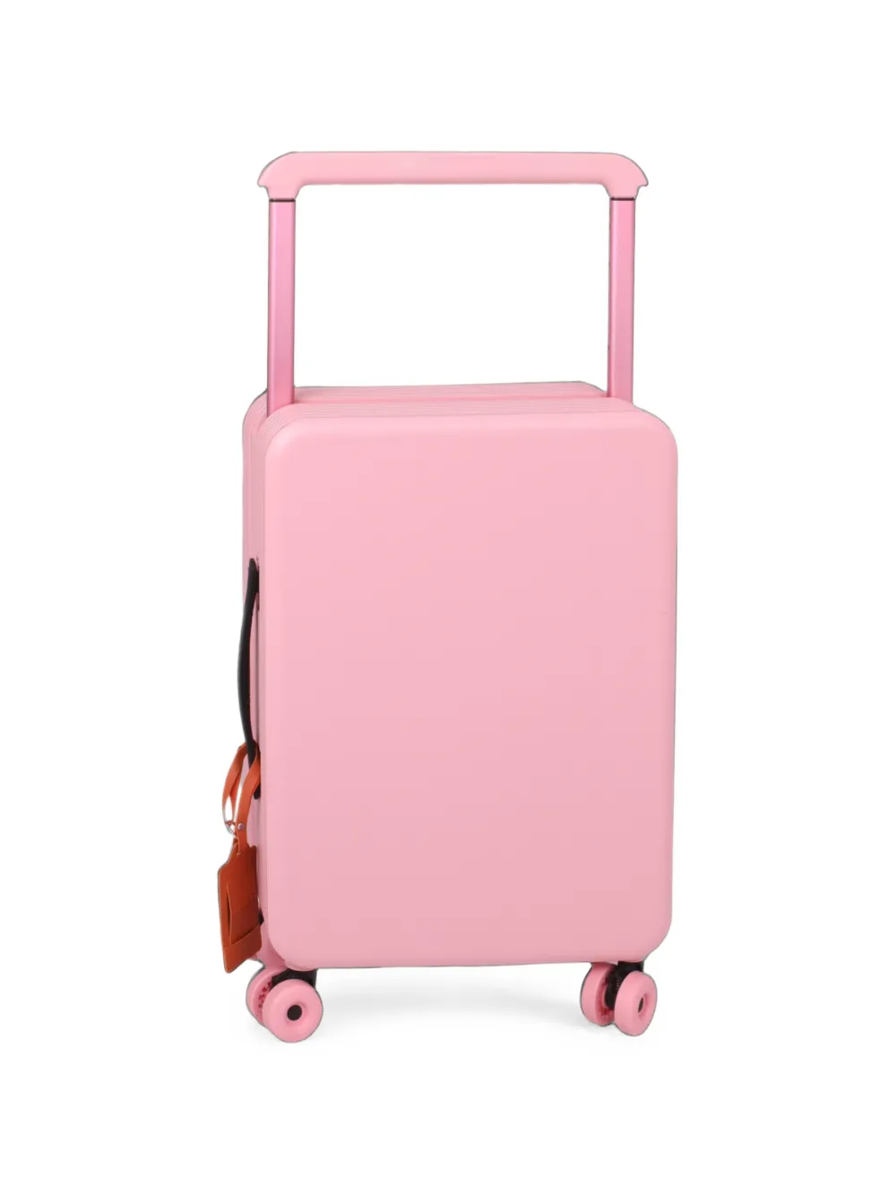 BUSCAR Geribbelde koffer met logo-print Roze