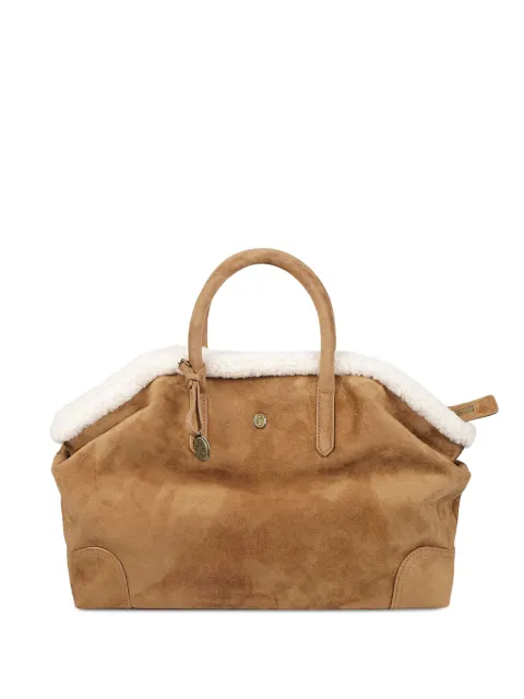 Ash Jacqueline shearling-trim tote bag