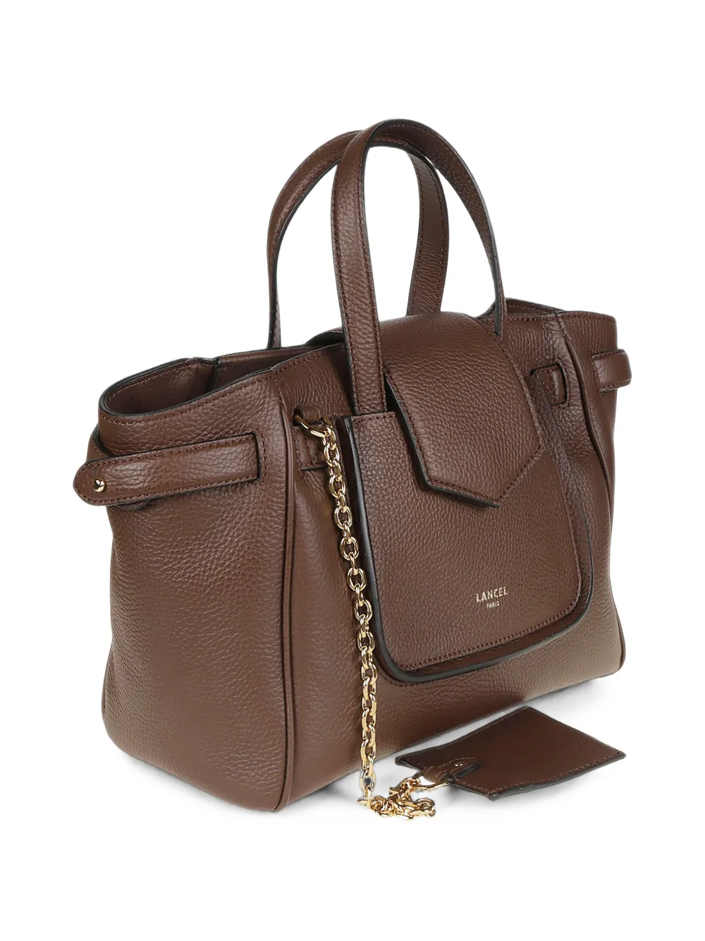 Lancel S Thea leren shopper met textuur Bruin