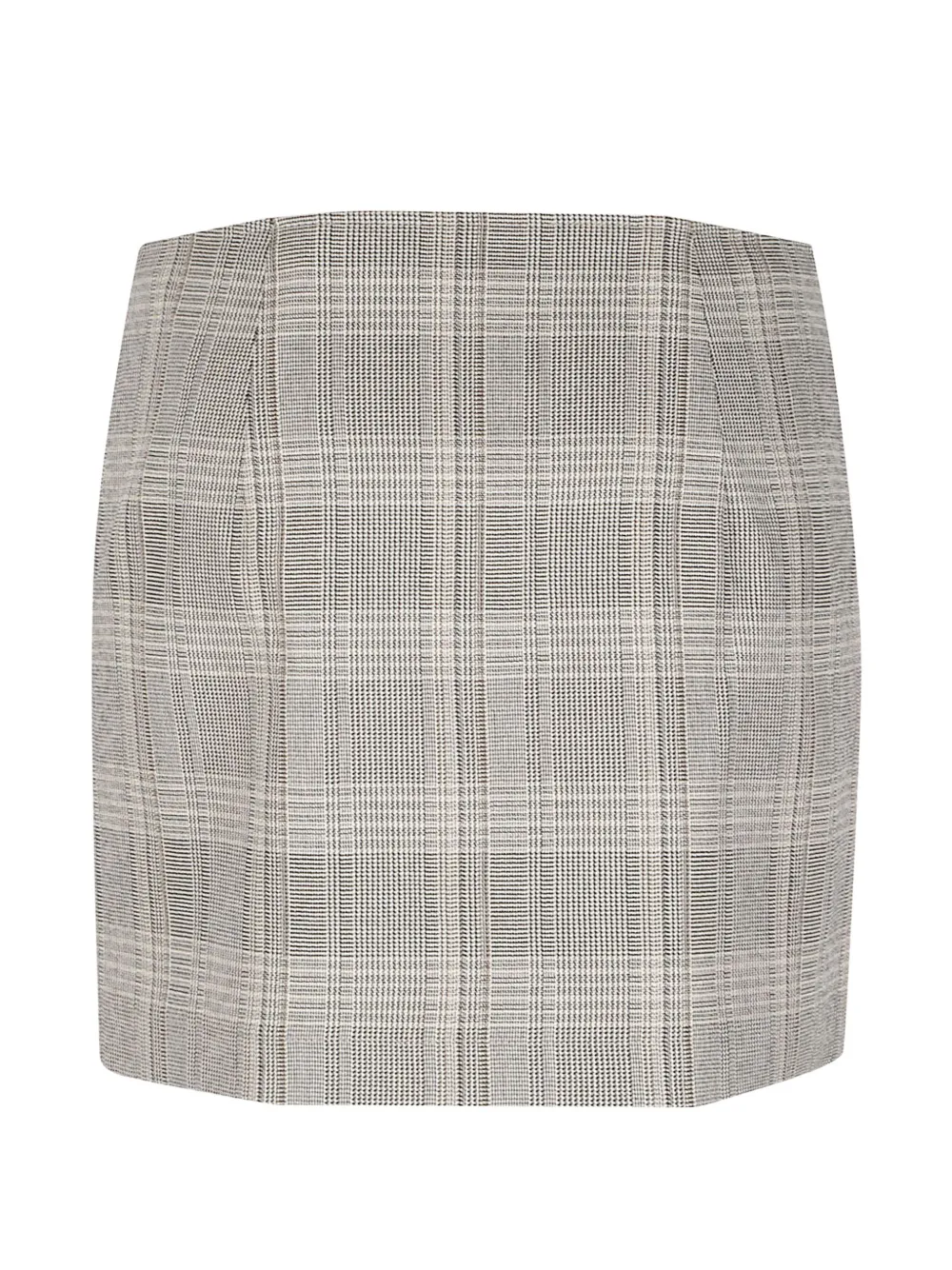 Patrizia Pepe check-pattern zip-fastening mini skirt Grijs