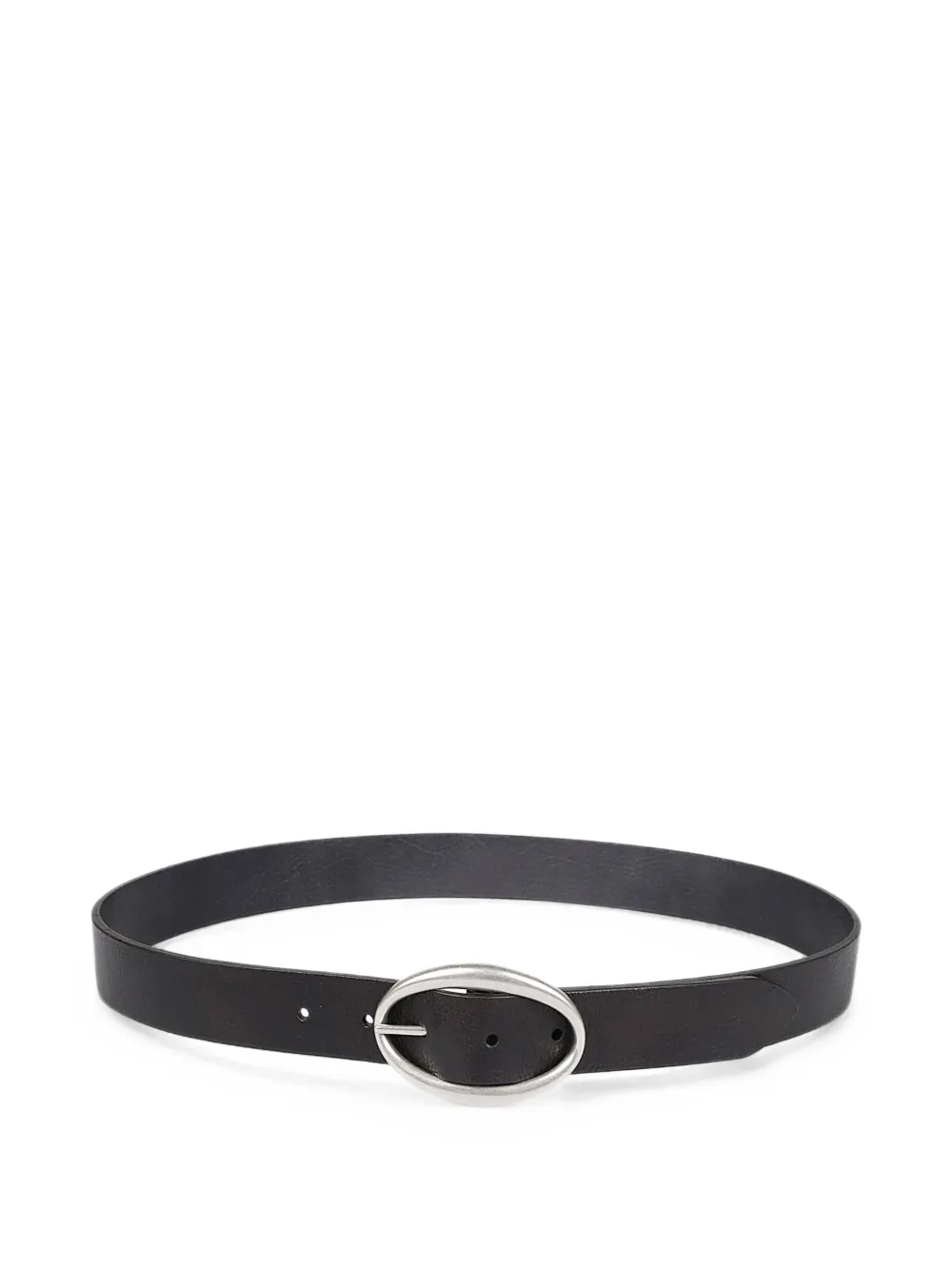 Orciani oval-buckle leather belt - Braun