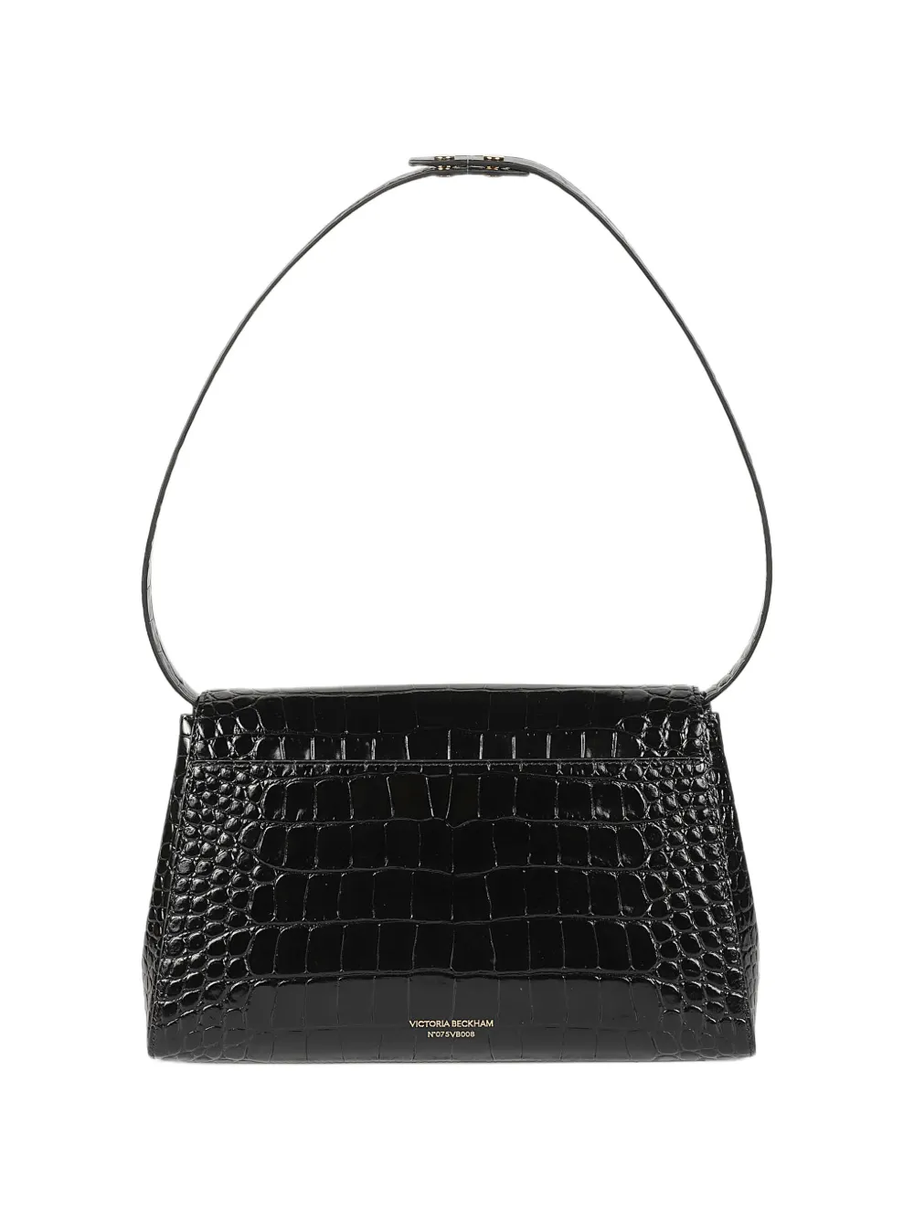 Victoria Beckham croc-effect leather shoulder bag Zwart