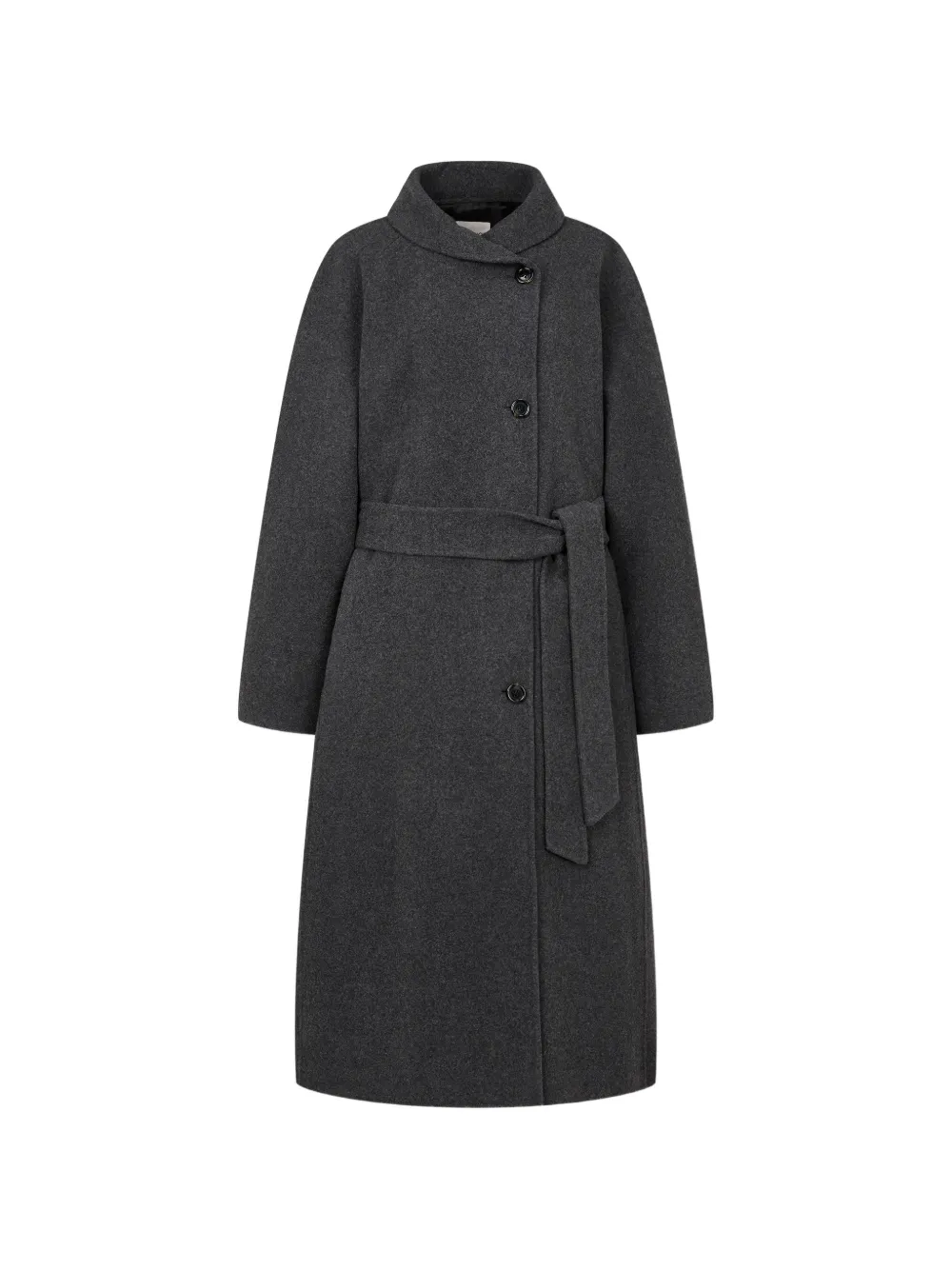 TOMBOY belted button-up coat - Grey