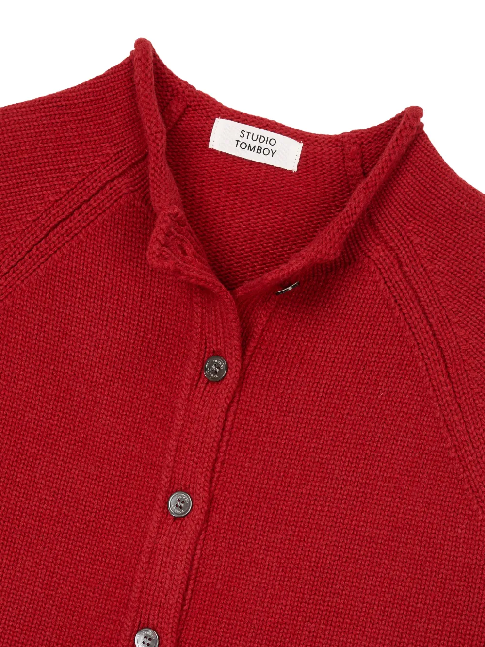 TOMBOY short-sleeved cardigan Rood