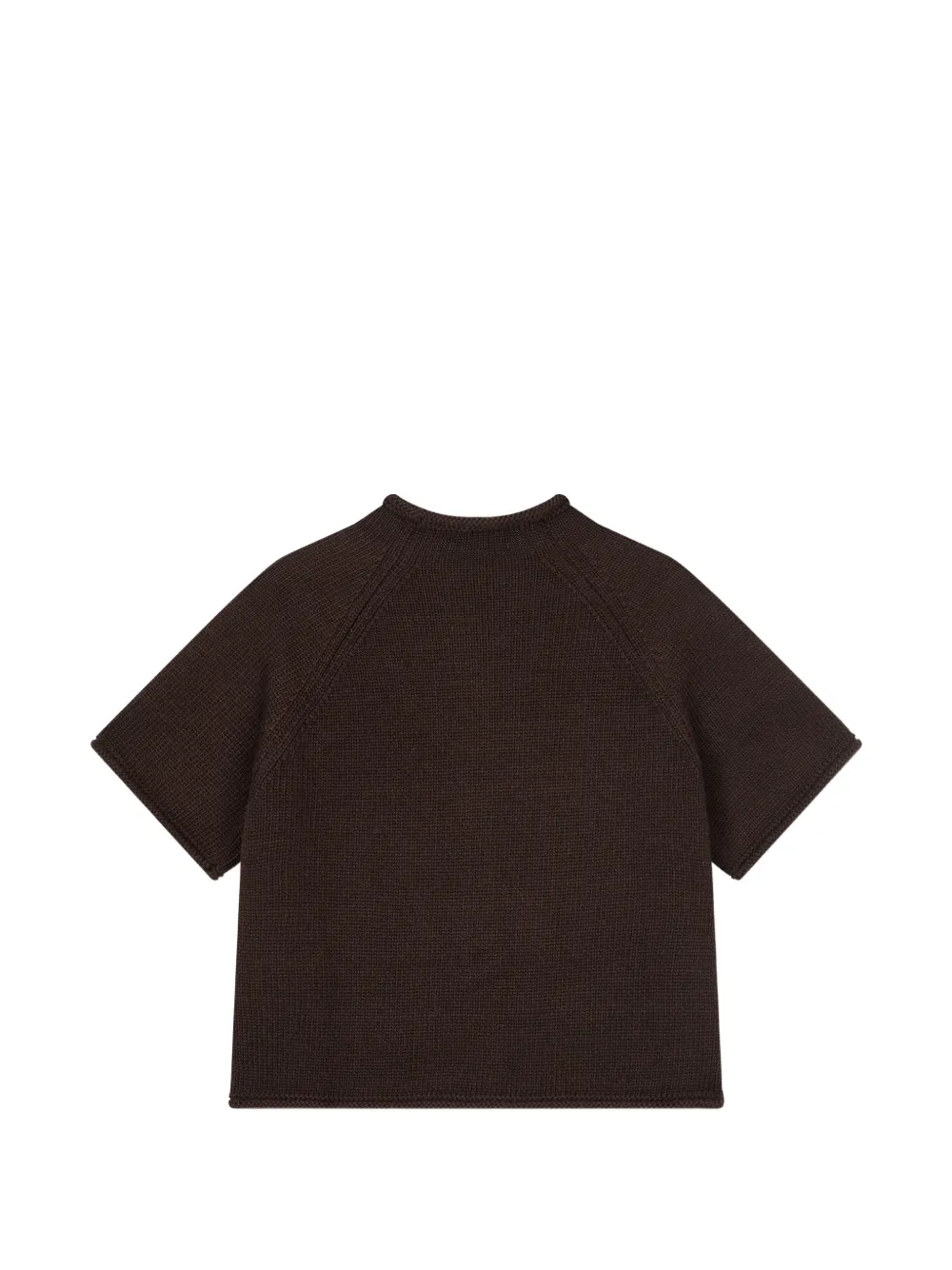 TOMBOY short-sleeved cardigan Bruin