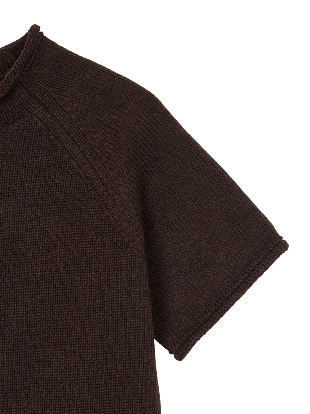 TOMBOY short-sleeved cardigan Bruin