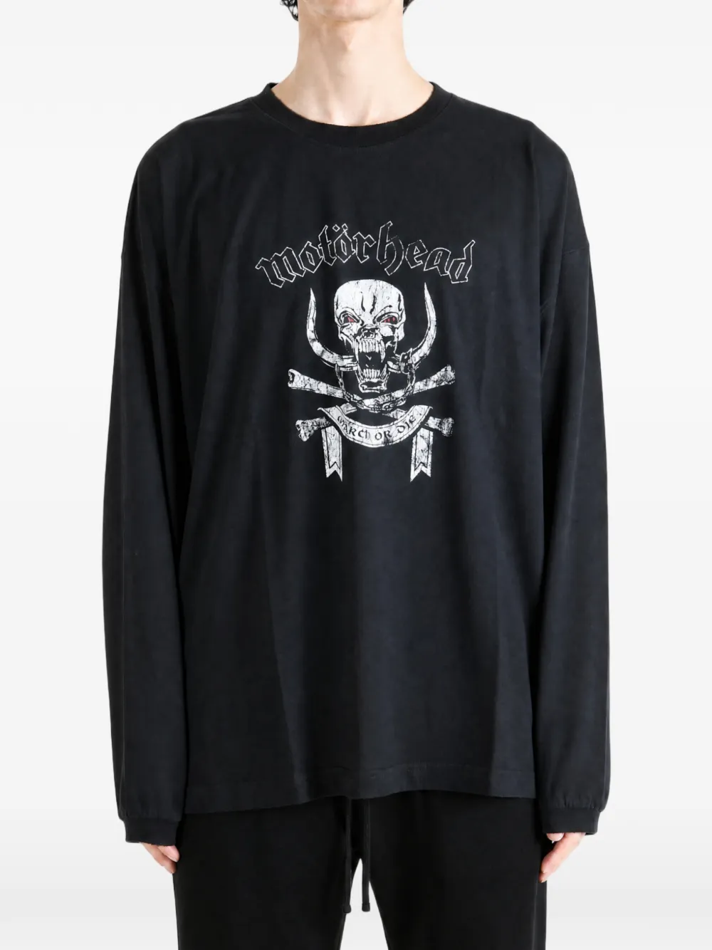 VETEMENTS x Motörhead T-shirt met lange mouwen Zwart