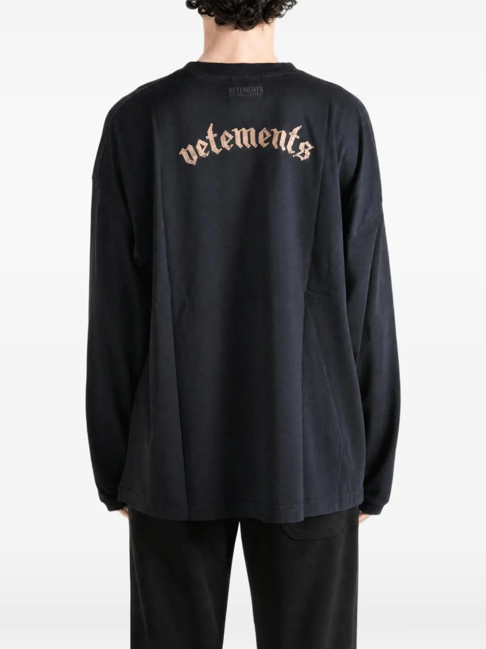 VETEMENTS x Motörhead T-shirt met lange mouwen Zwart