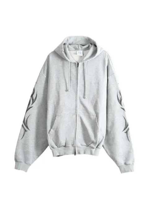VETEMENTS tribal-print zip-up hoodie