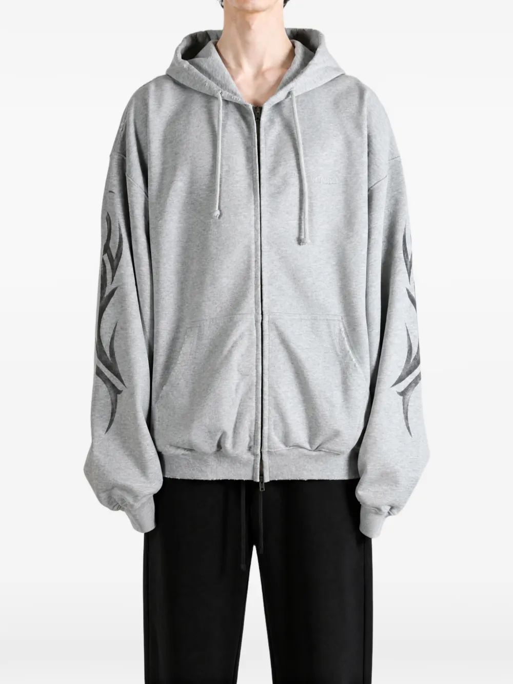 VETEMENTS Hoodie met grafische print Grijs