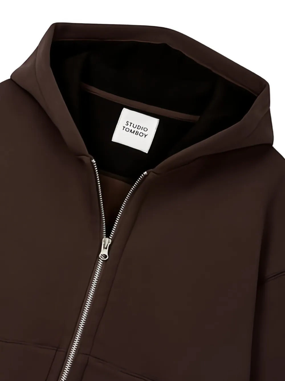 TOMBOY Hoodie met rits Bruin