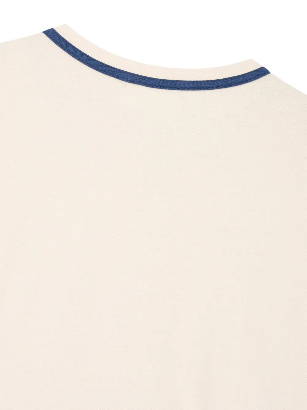 TOMBOY contrasting-trim Henley T-shirt Beige