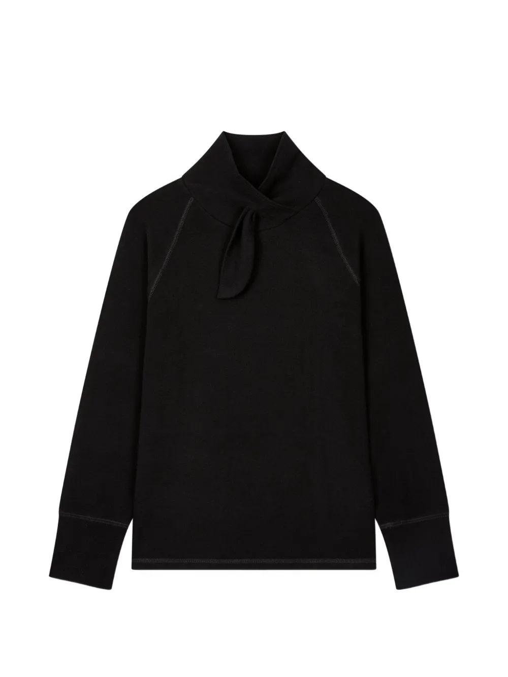 TOMBOY tie-neck raglan-sleeve T-shirt