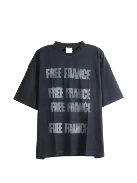 VETEMENTS Free France oversized T-shirt